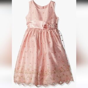 Macy's Pink Floral Kids Dress